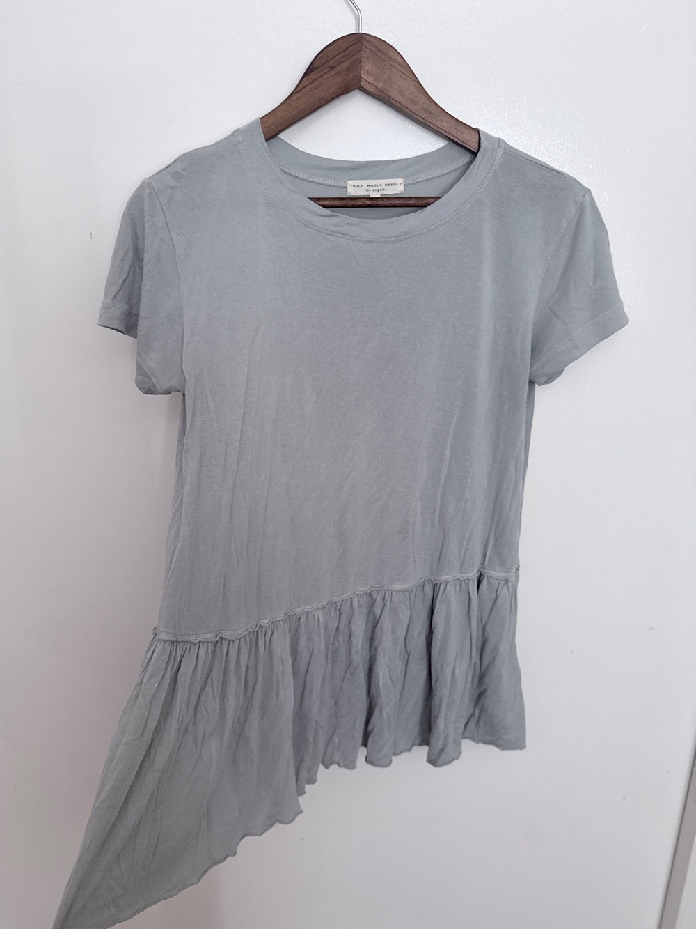 Truly Madly Deeply Grey Short Sleeve Tee